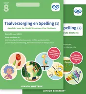 Omslag van Taalverzorging en Spelling Cito Oefenboeken Set Deel 1 en 2