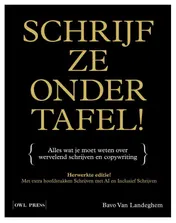 Omslag van Schrijf ze onder tafel!