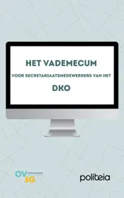 Omslag van Vademecum voor secretariaatsmedewerkers van het DKO