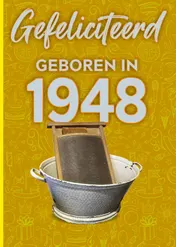 Omslag van Gefeliciteerd geboren in 1948 set van 4