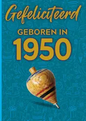 Omslag van Gefeliciteerd geboren in 1950 set van 4