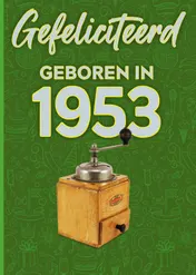Omslag van Gefeliciteerd geboren in 1953 set van 4