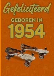 Omslag van Gefeliciteerd geboren in 1954 set van 4