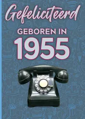 Omslag van Gefeliciteerd geboren in 1955 set van 4