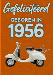 Omslag van Gefeliciteerd geboren in 1956 set van 4