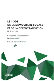 Omslag van Code de la démocratie locale et de la décentralisation | 19e édition