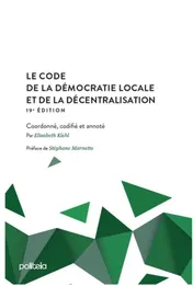 Omslag van Code de la démocratie locale et de la décentralisation