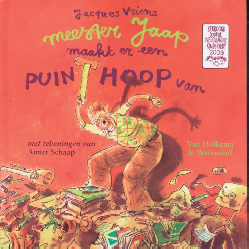 Omslag van Meester Jaap maakt er een puinhoop van