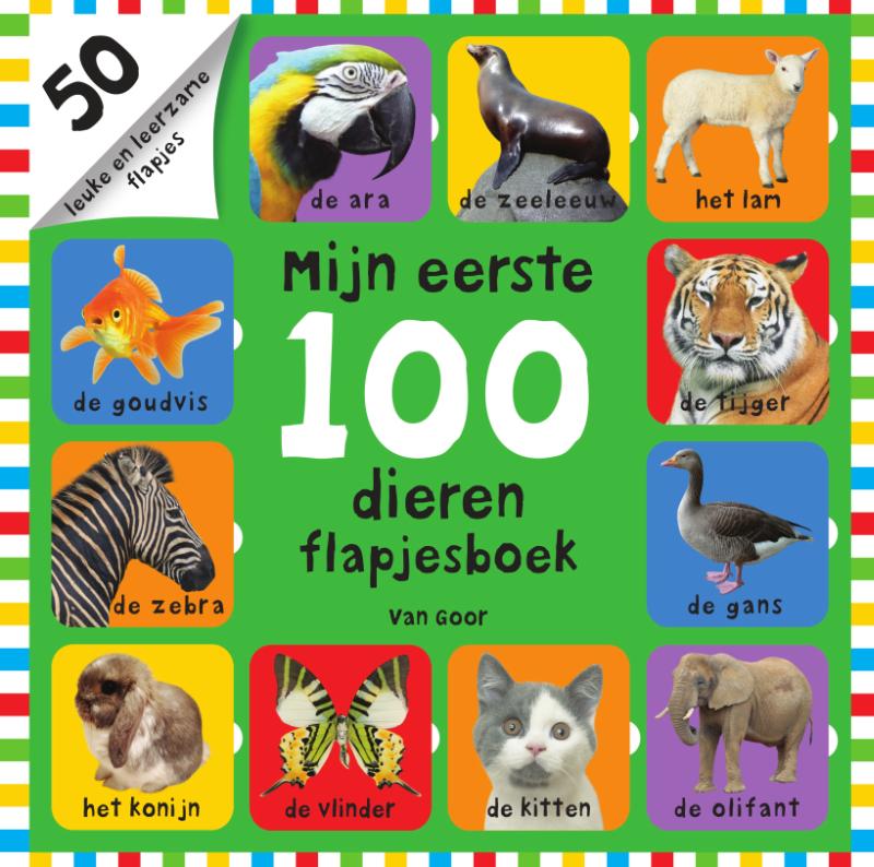 Omslag van Mijn eerste 100 dieren flapjesboek