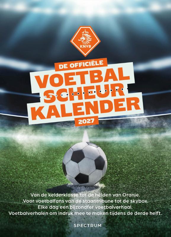 Omslag van De officiële voetbal scheurkalender 2027