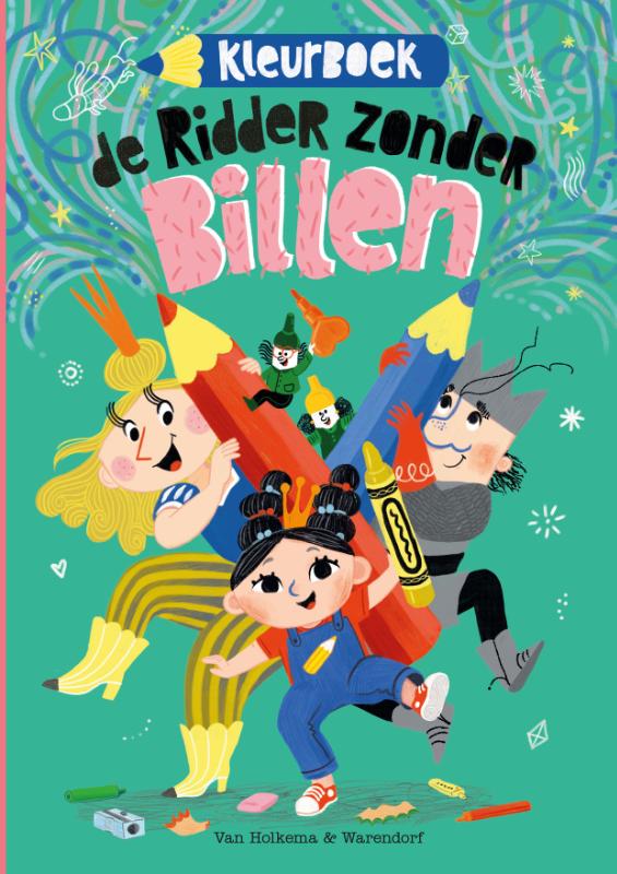 Omslag van De ridder zonder billen - kleurboek