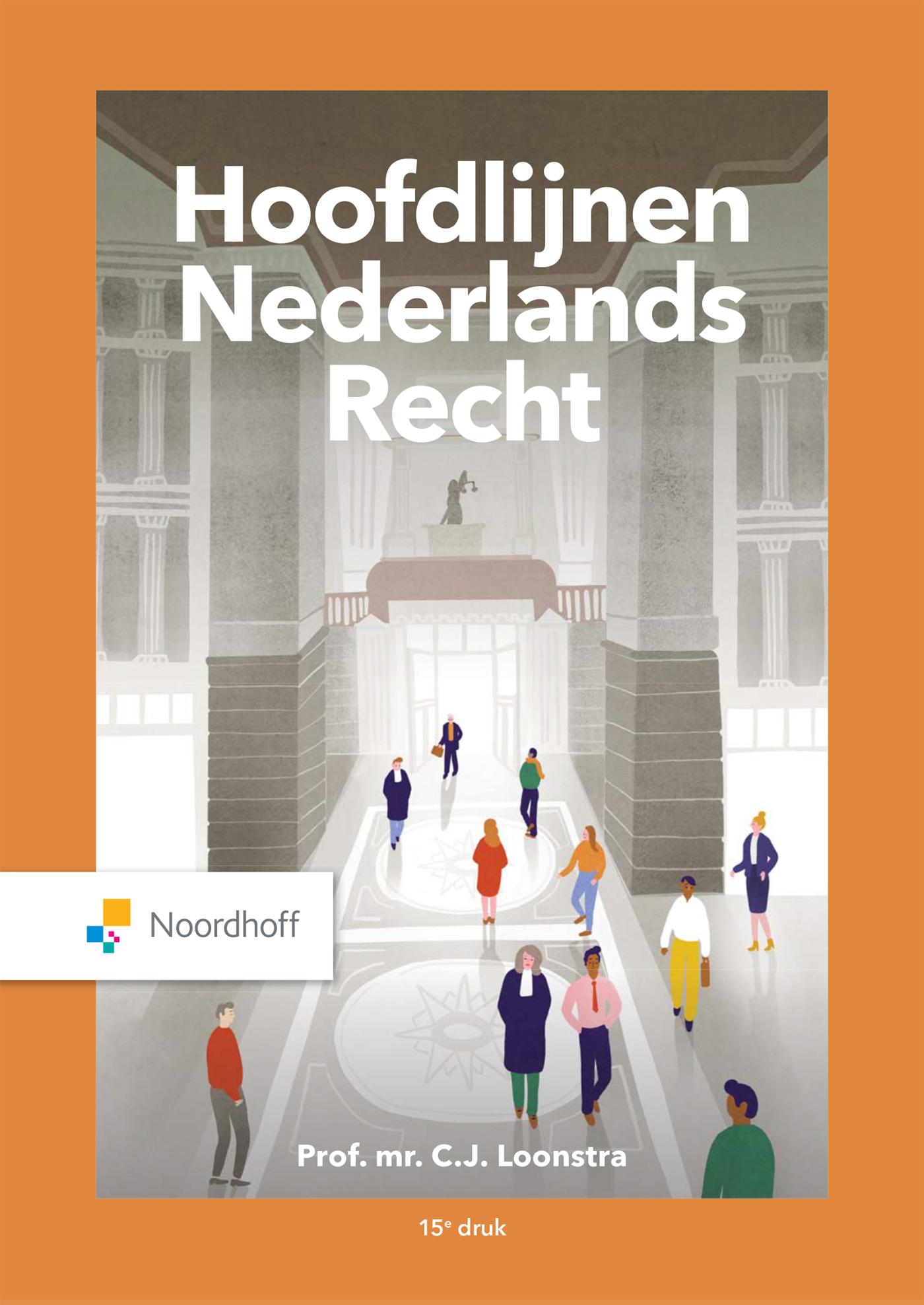 Omslag van Hoofdlijnen Nederlands recht