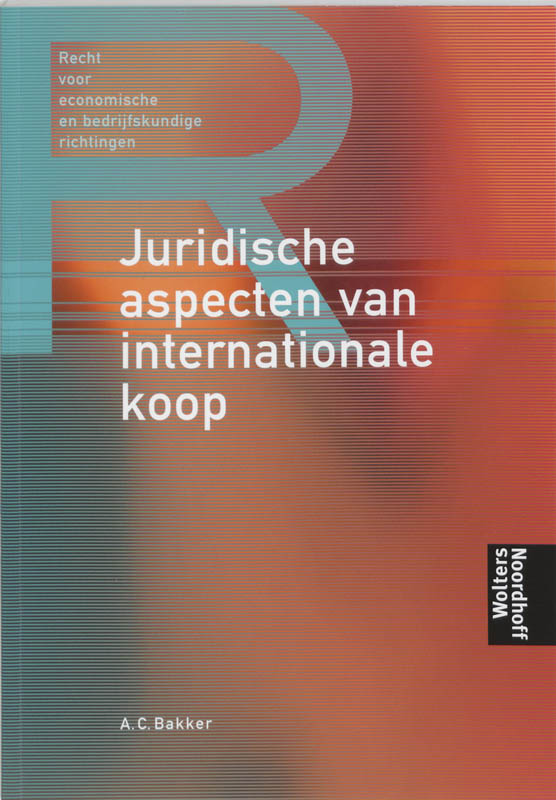 Omslag van Juridische aspecten van internationale koop
