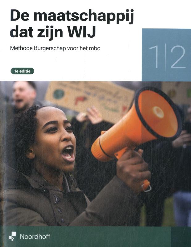 Omslag van 1/2 methode burgerschap voor het mbo 2026-2027