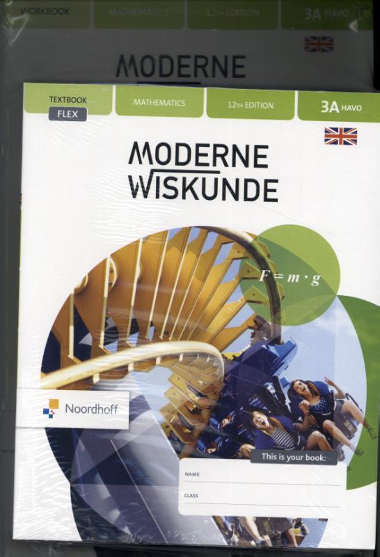 Omslag van Moderne Wiskunde 11e ed vwo 6d FLEX leerboek + hulpboek
