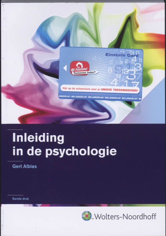 Omslag van Inleiding in de psychologie
