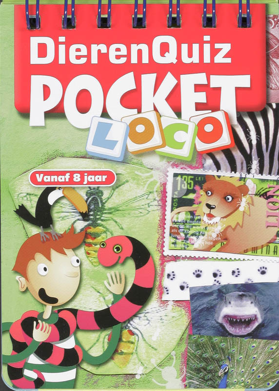 Omslag van Pocket Loco Dierenquiz boekje