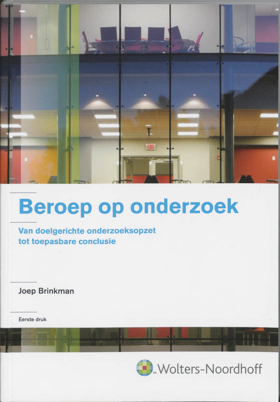 Omslag van Beroep op onderzoek