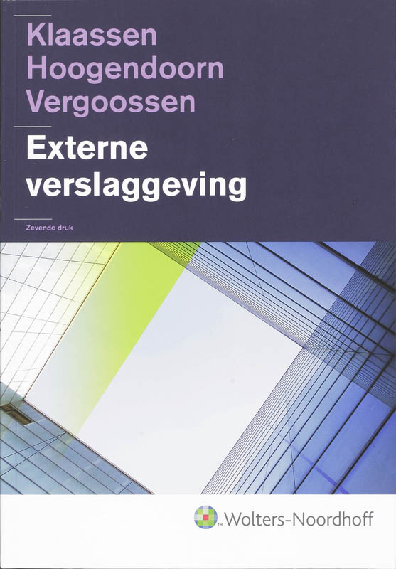 Omslag van Externe verslaggeving