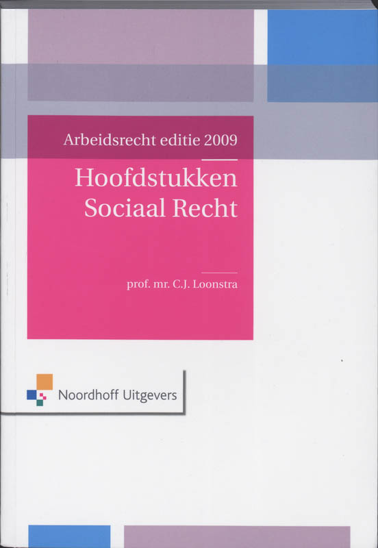 Omslag van Hoofdstukken Sociaal Recht