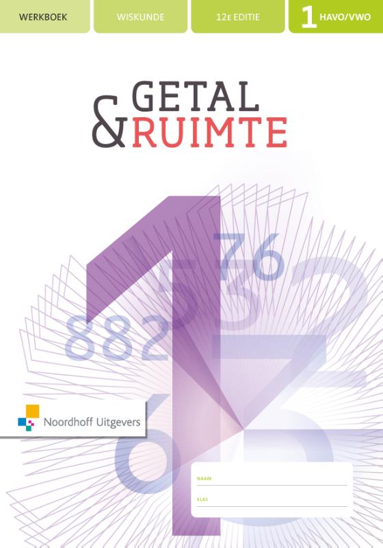 Omslag van Getal & Ruimte 12e editie 1havo/vwo werkboek en rekenkatern