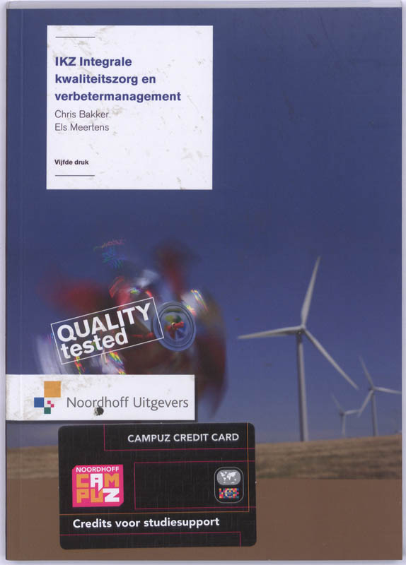 Omslag van IKZ, integrale kwaliteitszorg en verbetermanagement