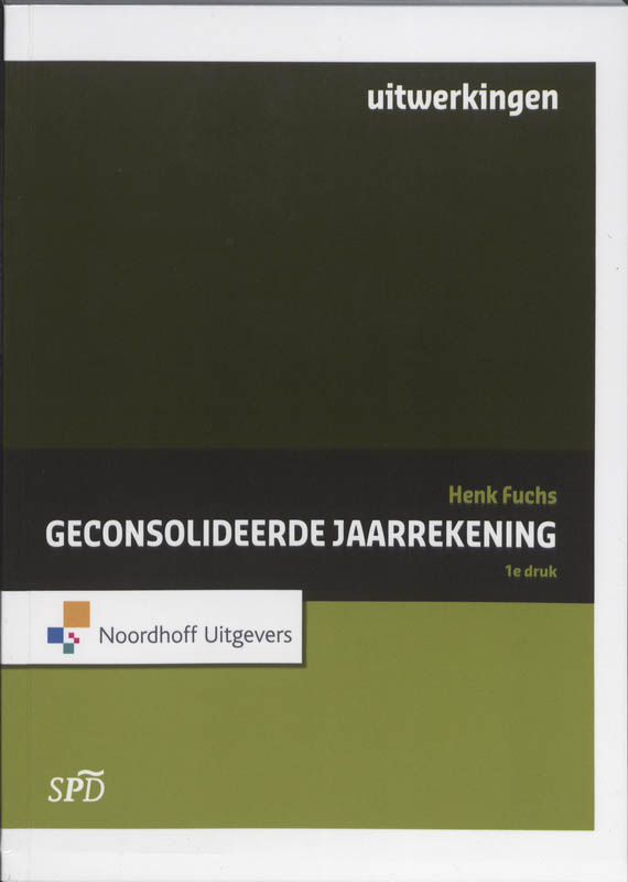 Omslag van geconsolideerde jaarekening
