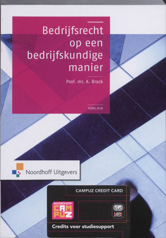 Omslag van Bedrijfsrecht op een bedrijfskundige manier