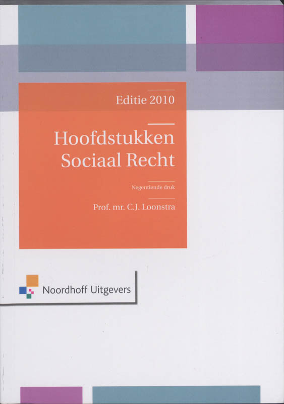 Omslag van Hoofdstukken Sociaal Recht