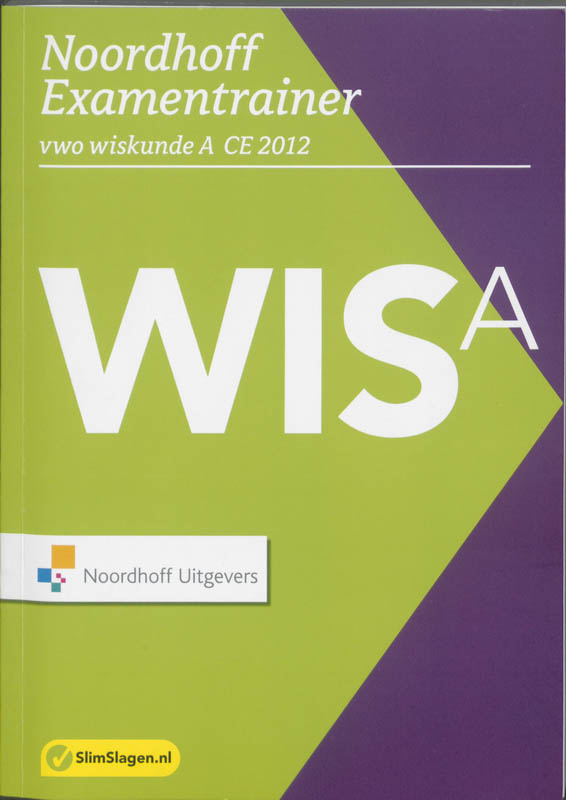 Omslag van Vwo wiskunde A CE 2012