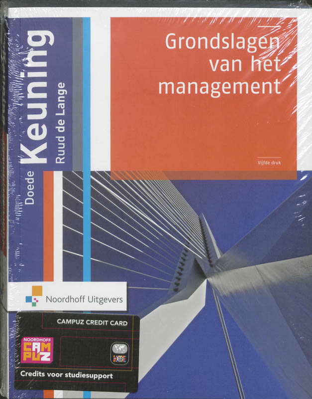 Omslag van Grondslagen van het management-hoofdboek