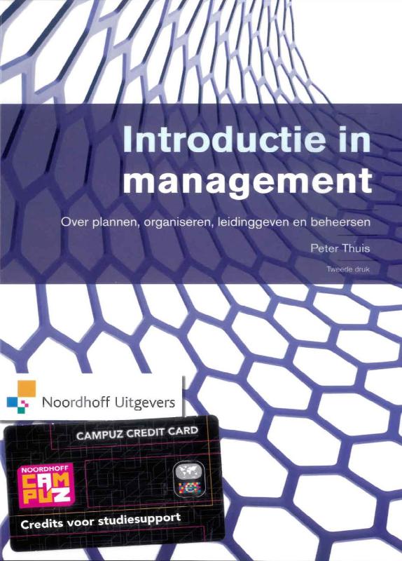 Omslag van Introductie in management