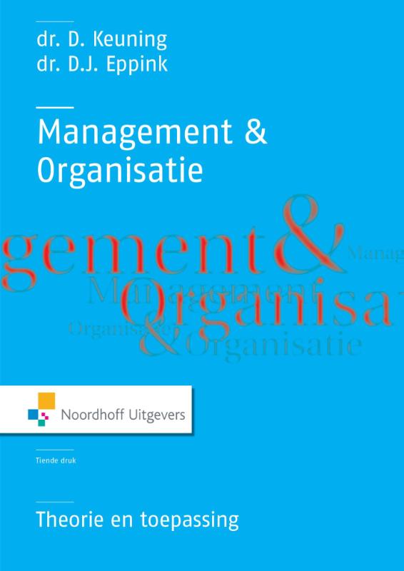 Omslag van Management en organisatie