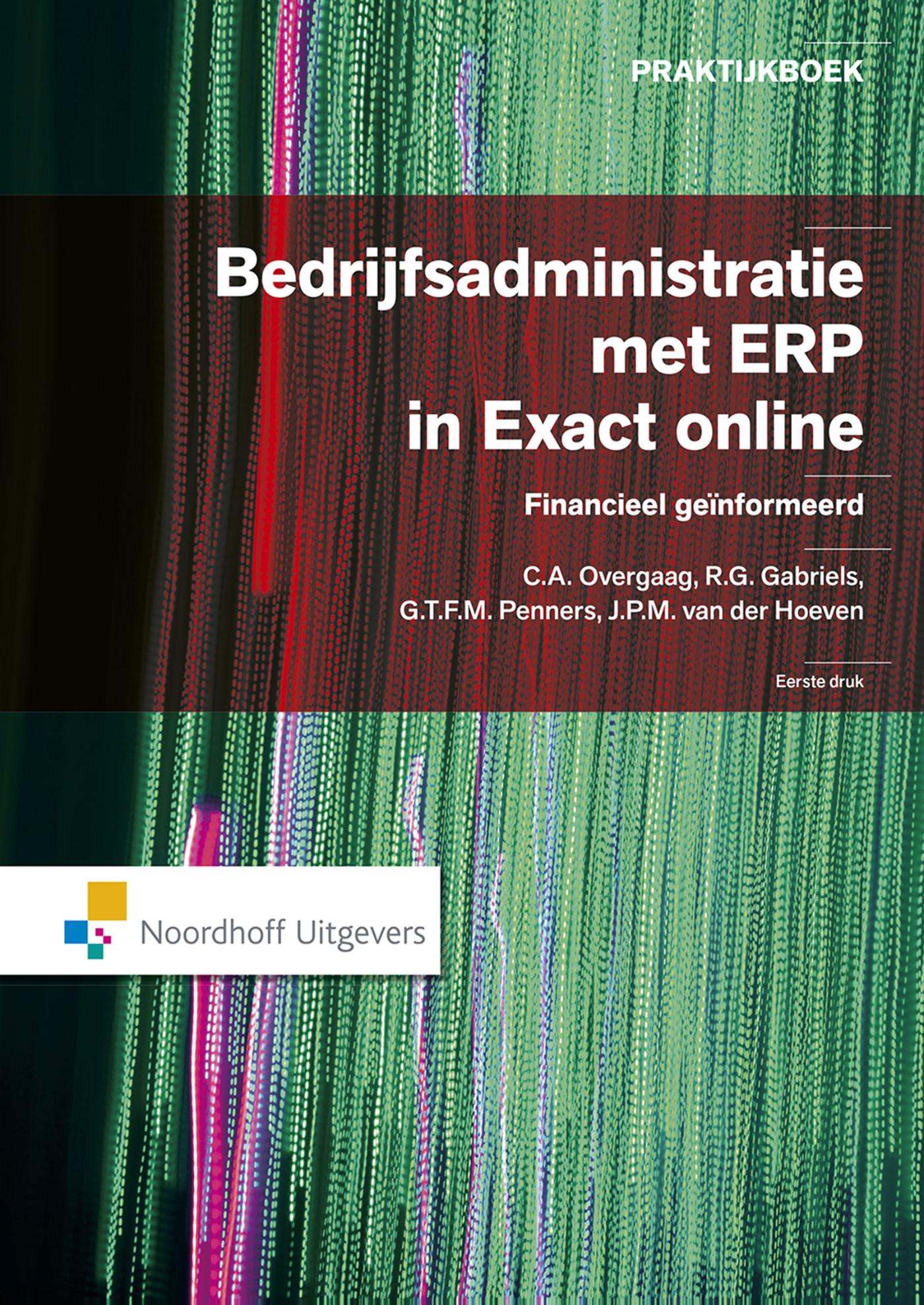 Omslag van Bedrijfsadministratie met ERP in Exact online