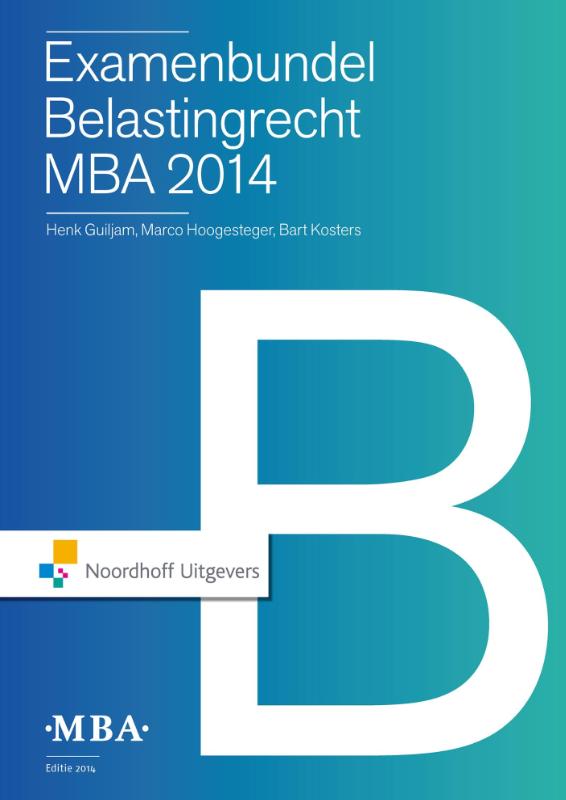 Omslag van Examenbundel belastingrecht MBA 2014
