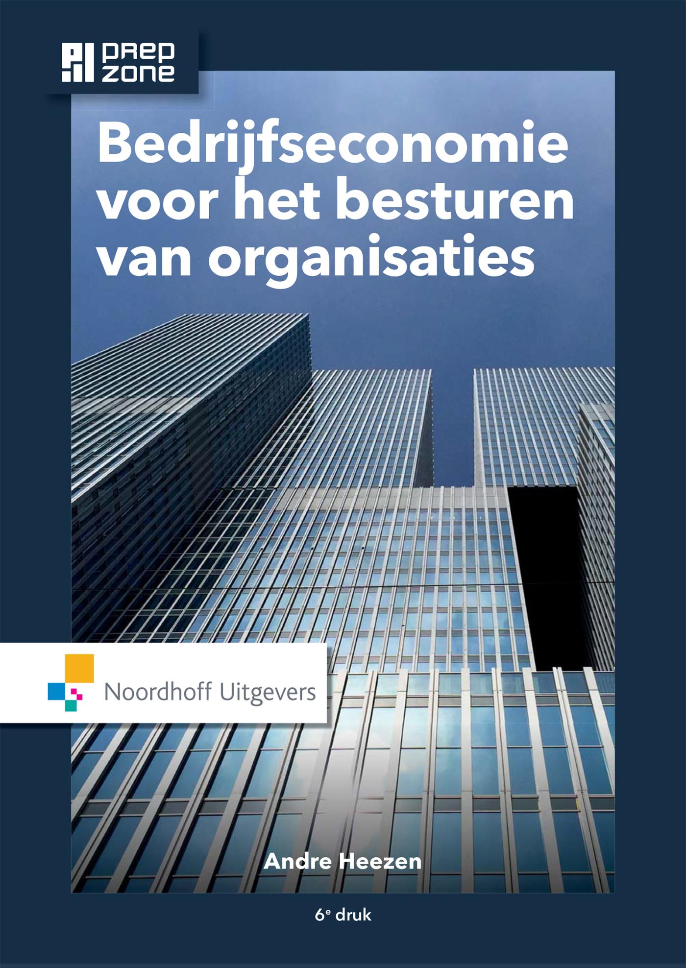 Omslag van Bedrijfseconomie voor het besturen van organisaties
