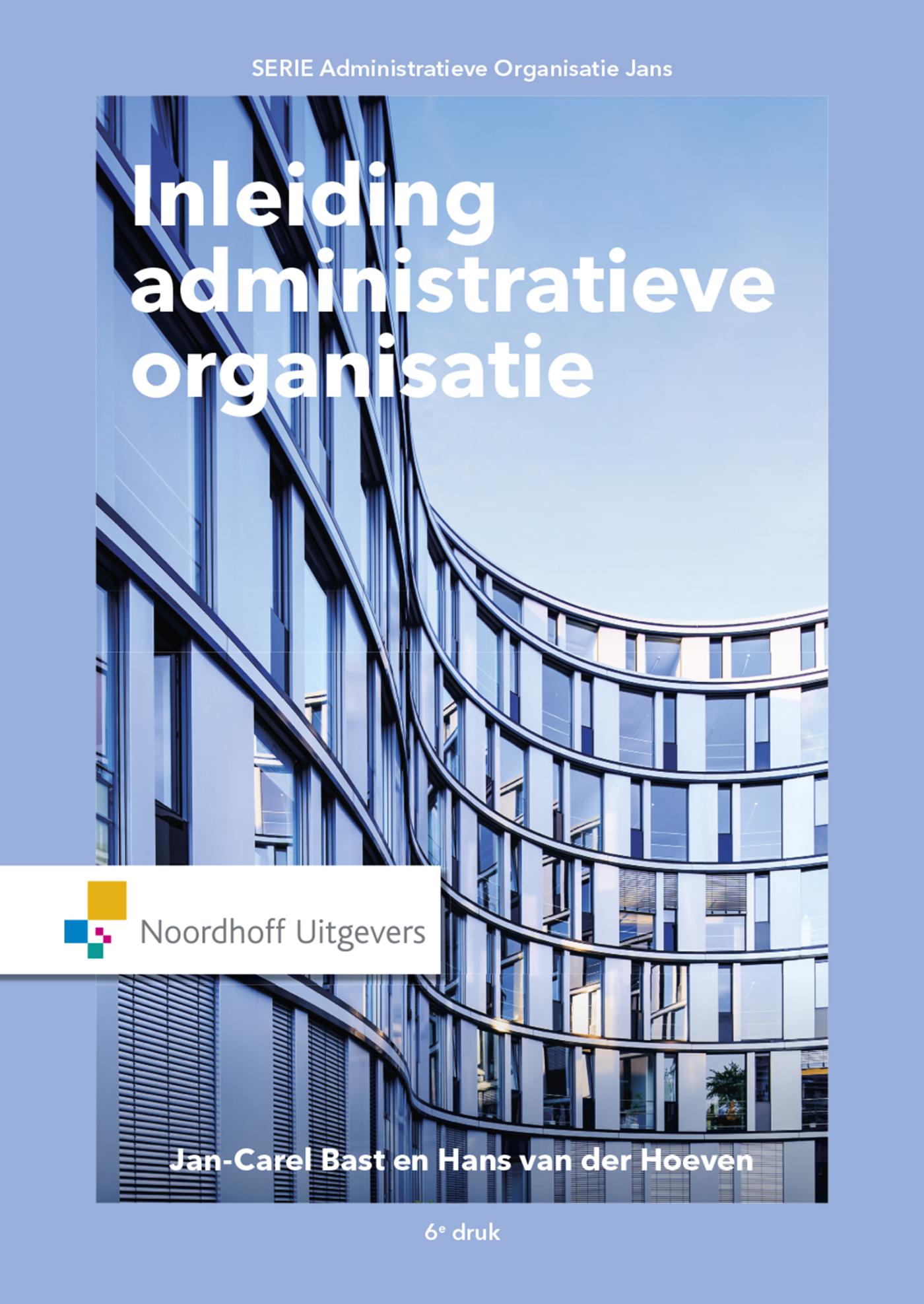 Omslag van Inleiding administratieve organisatie