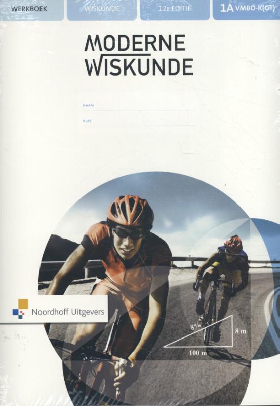 Omslag van Moderne Wiskunde 12 ed vmbo-kgt 1a+b werkboek