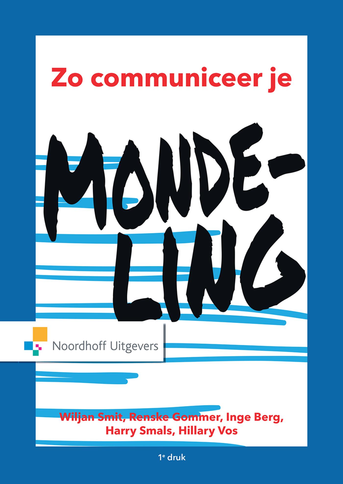 Omslag van Zo communiceer je mondeling