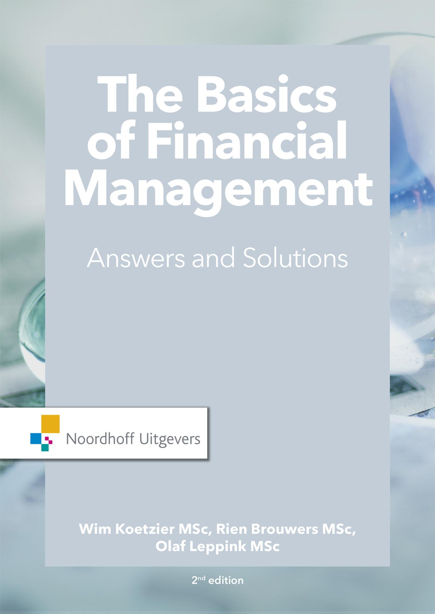 Omslag van The Basics of financial management