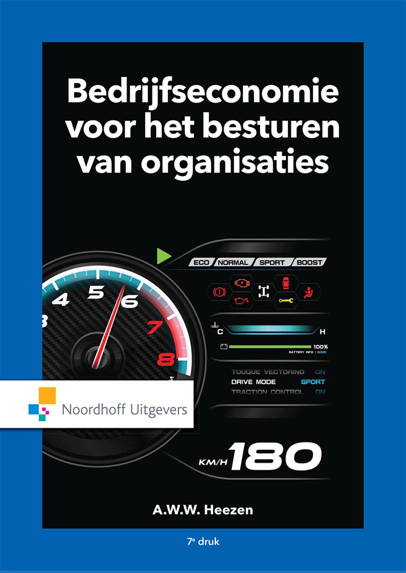 Omslag van Bedrijfseconomie voor het besturen van organisaties