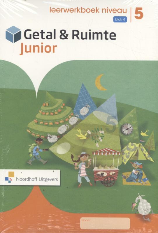 Omslag van Getal & Ruimte jr 1e editie groep 5 leewerkboek niveau blok 4(5ex)