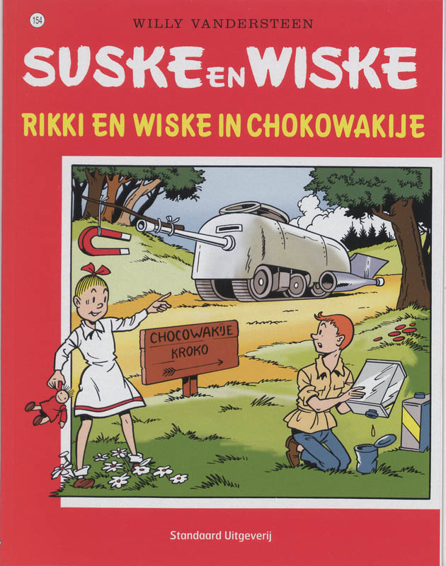 Omslag van Rikkie en Wiske in Chocowakye