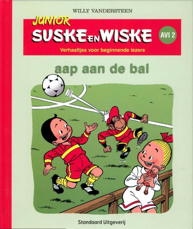 Omslag van Junior Suske en Wiske Aap aan de bal