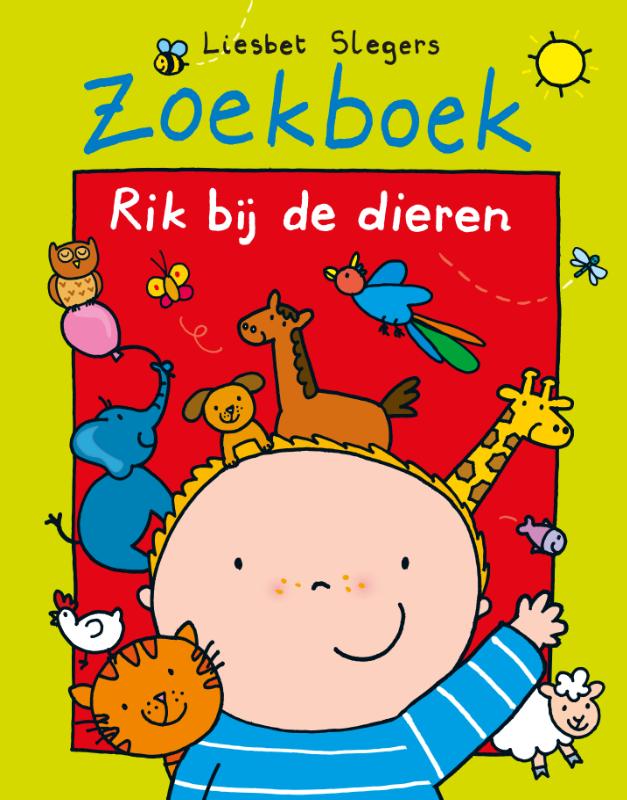 Omslag van Zoekboek Rik bij de dieren