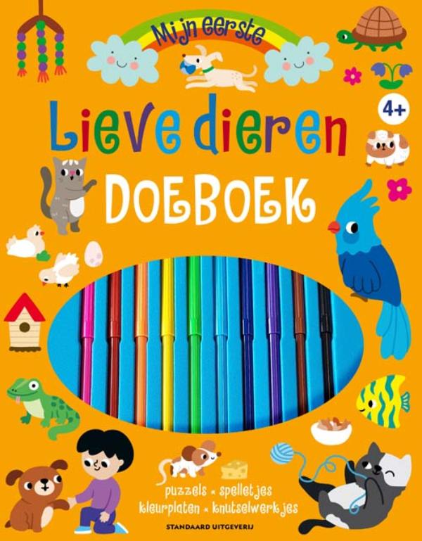 Omslag van Mijn eerste doeboek Lieve dieren