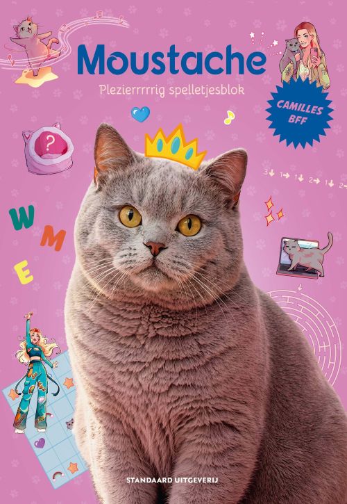 Omslag van Moustache plezierrrrrig spelletjesblok
