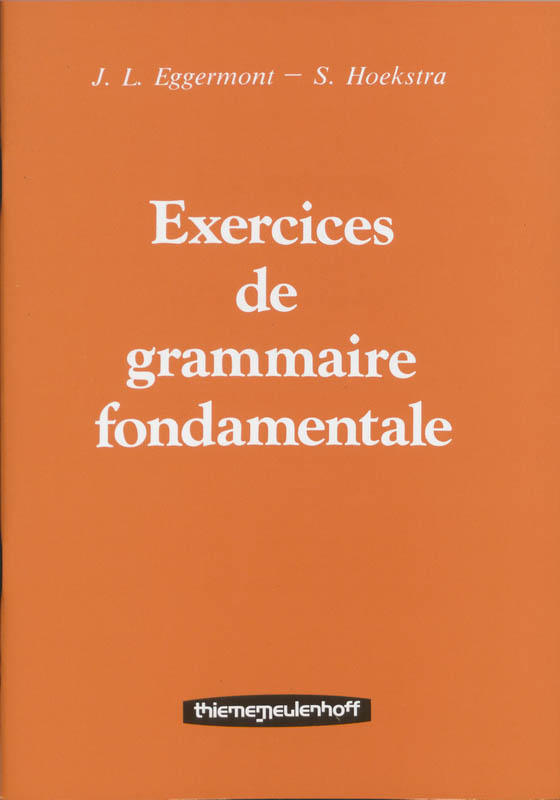Omslag van Exercices de grammaire fondamentale