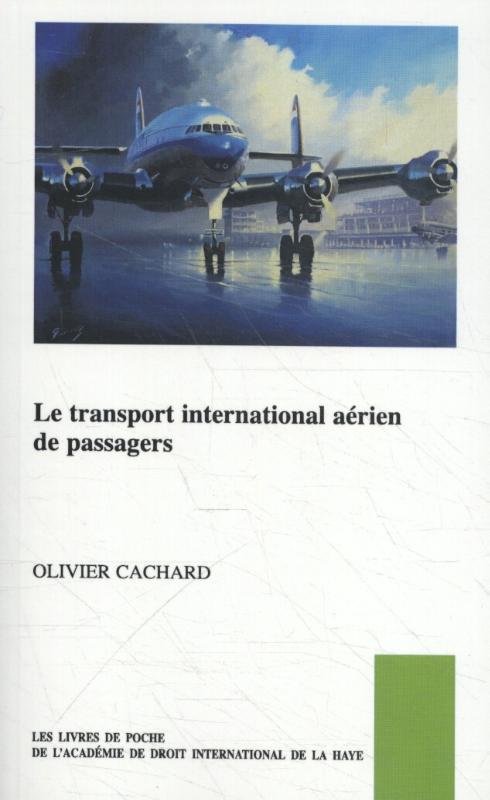 Omslag van Le transport international aérien de passagers