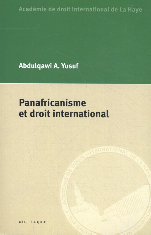 Omslag van Panafricanisme et droit international